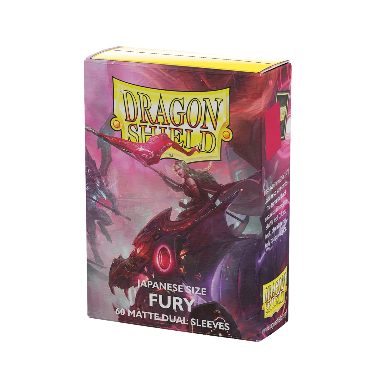 Dragon Shield matte dual Japanese size 60ct pack protects Japanese-size cards for organized play.
