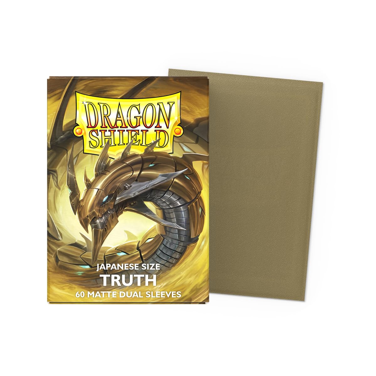 Dragon Shield Matte Dual Japanese Size sleeve texture closeup shows premium, smooth handling for shuffles.