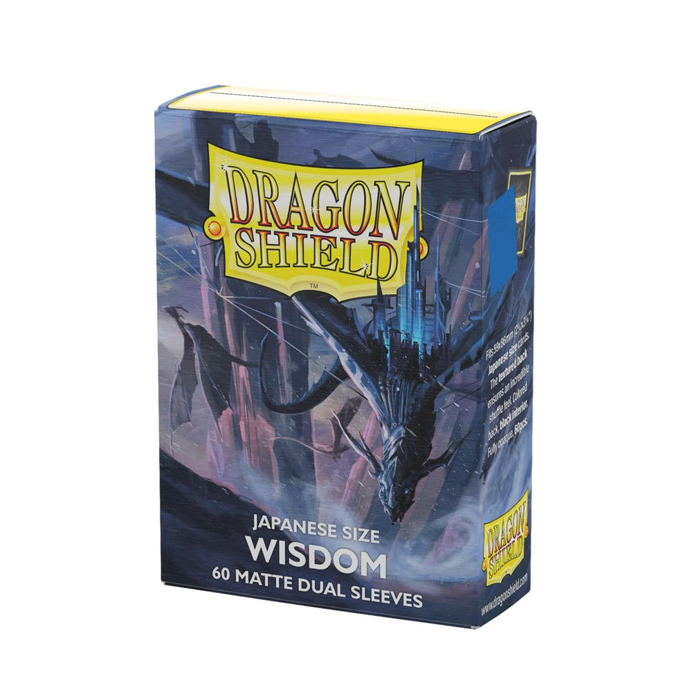 Dragon Shield matte dual Japanese-size sleeves 60ct provide precise fit and sleek protection.