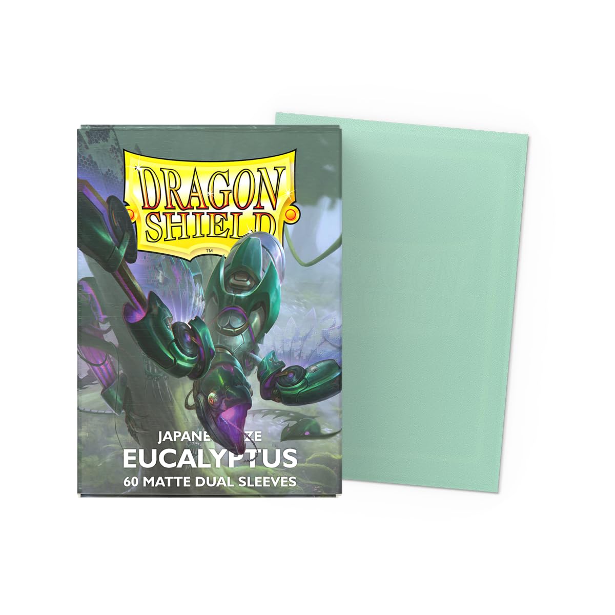 Dragon Shield Matte Dual sleeves on deck during setup for a clean layout