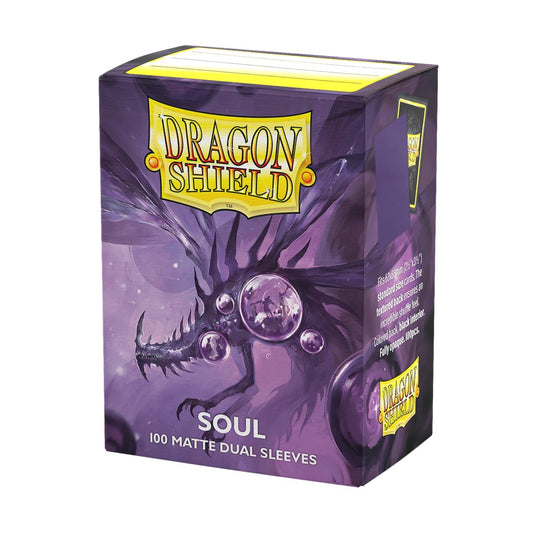 Dragon Shield Matte Dual sleeves 100ct pack with smooth shuffle feel for tournaments.