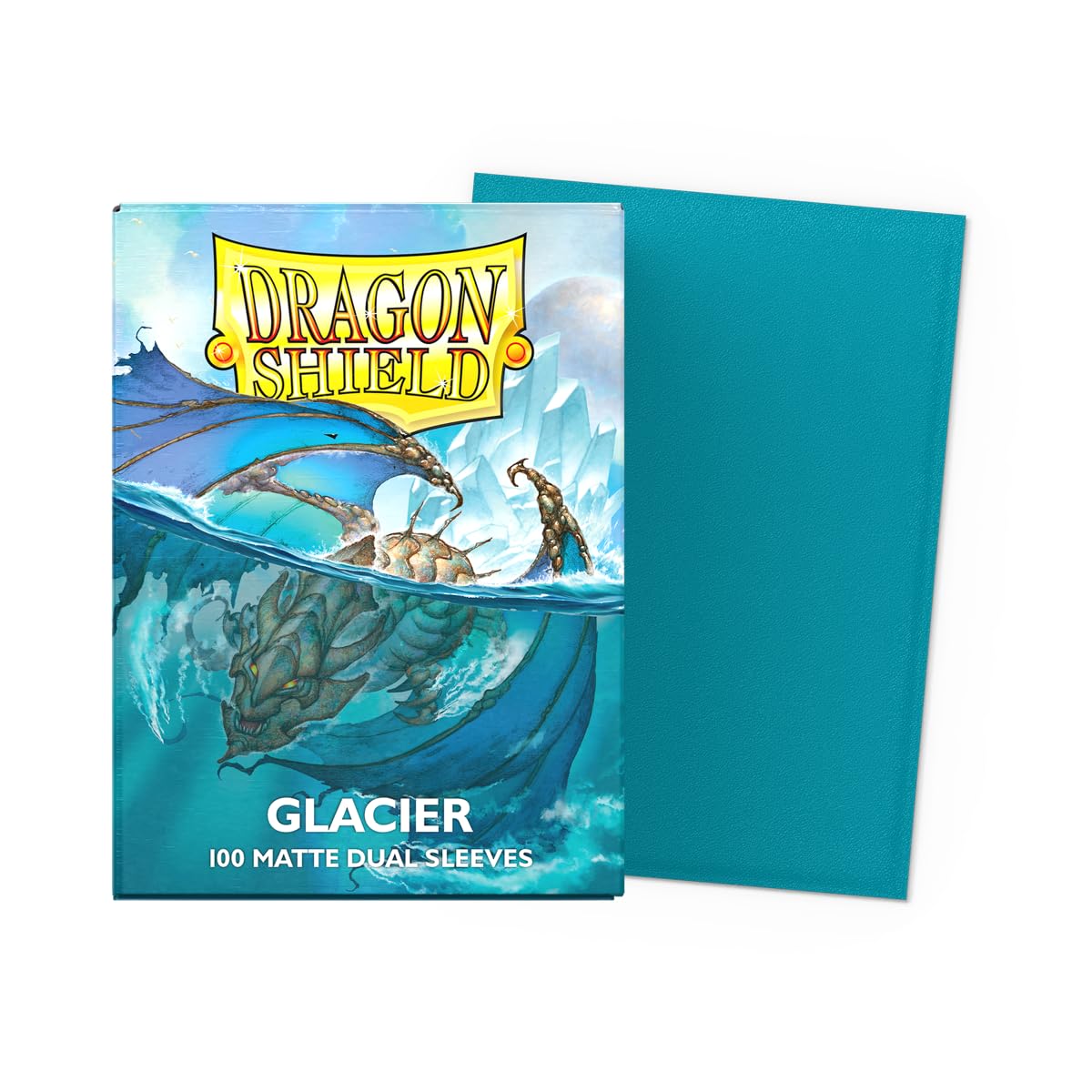 Dragon Shield Matte Dual Sleeves black interior concealing double sided art.