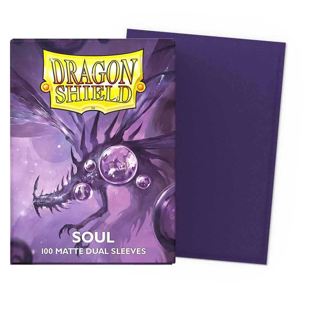 Dragon Shield Matte Dual sleeves with black interior for fully opaque concealment.