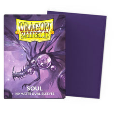 Dragon Shield Matte Dual sleeves with black interior for fully opaque concealment.