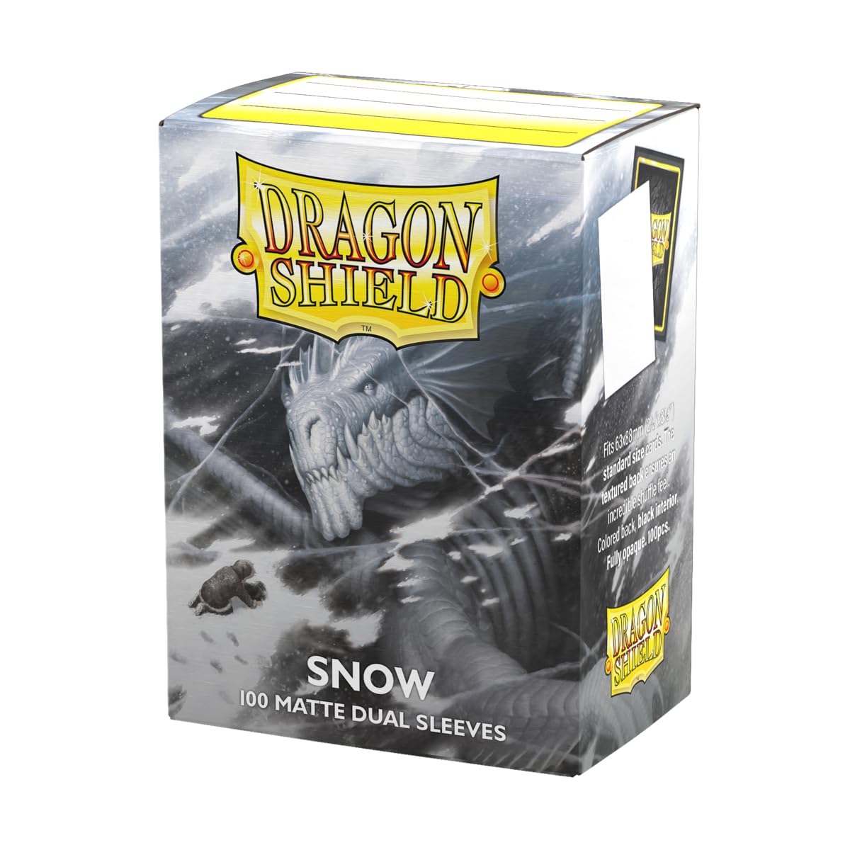 Dragon Shield Matte Dual sleeves front view—crisp clarity for confident card display.