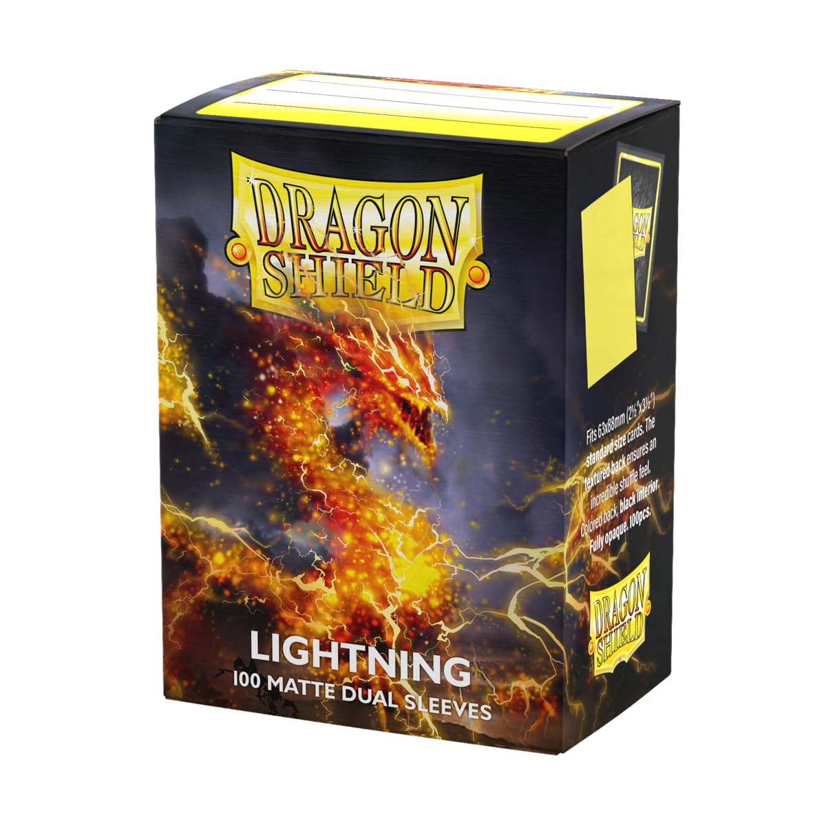 Dragon Shield Matte Dual Sleeves front view for smooth handling.