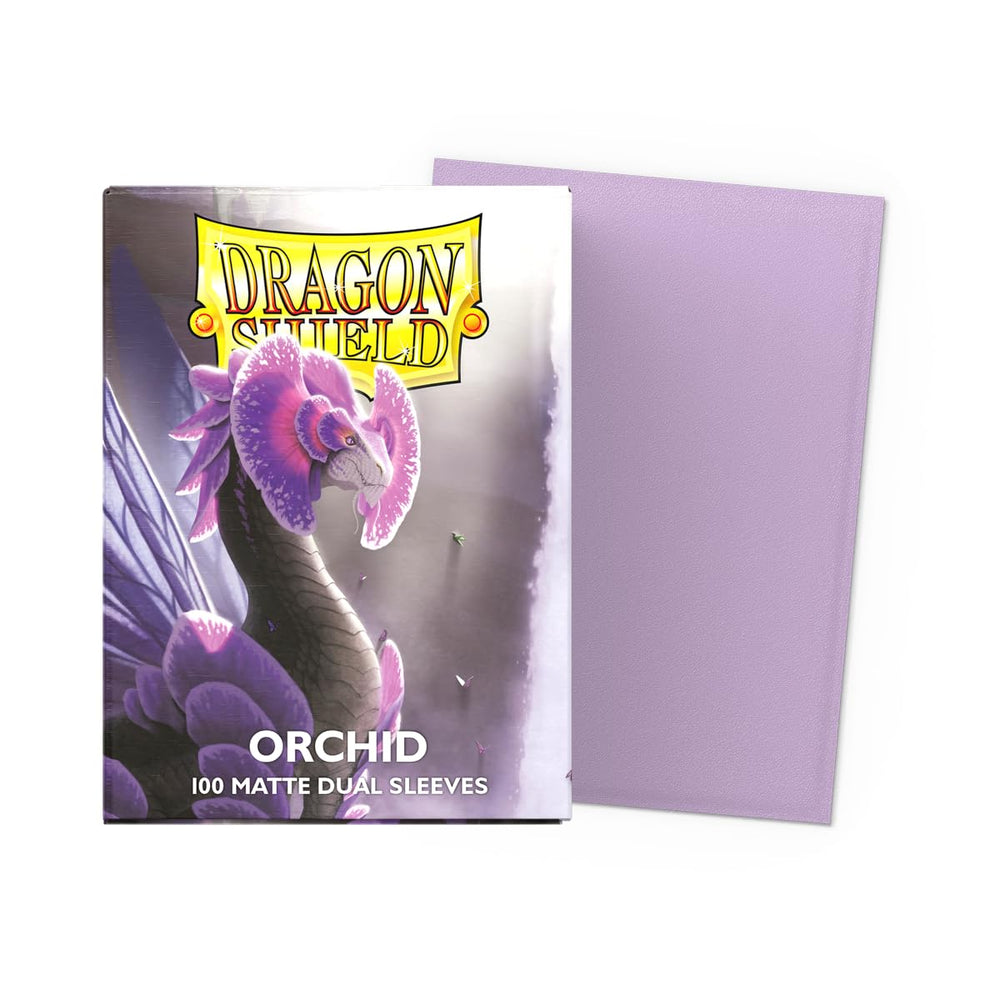 Dragon Shield Orchid back texture shows matte finish for smooth shuffling and handling