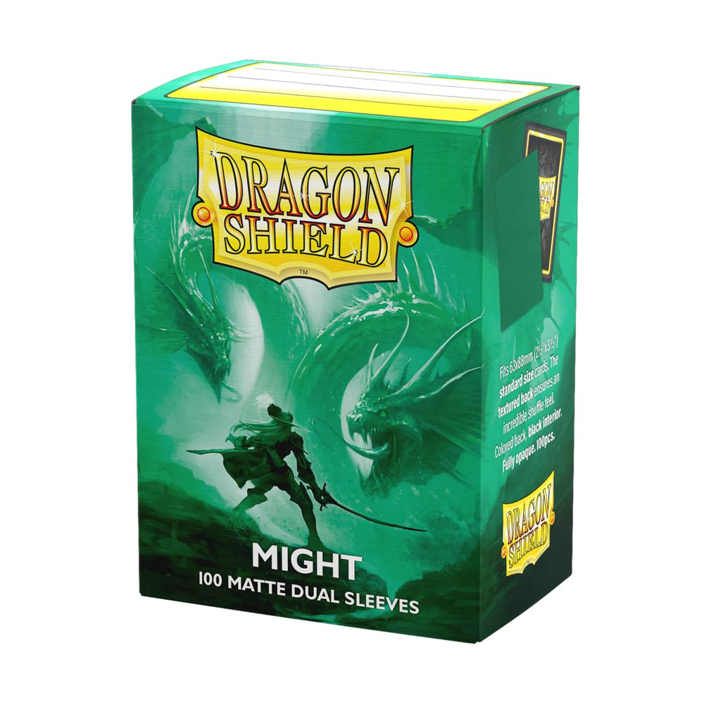 Dragon Shield Matte Dual Sleeves pack front shows premium texture for smooth shuffles.
