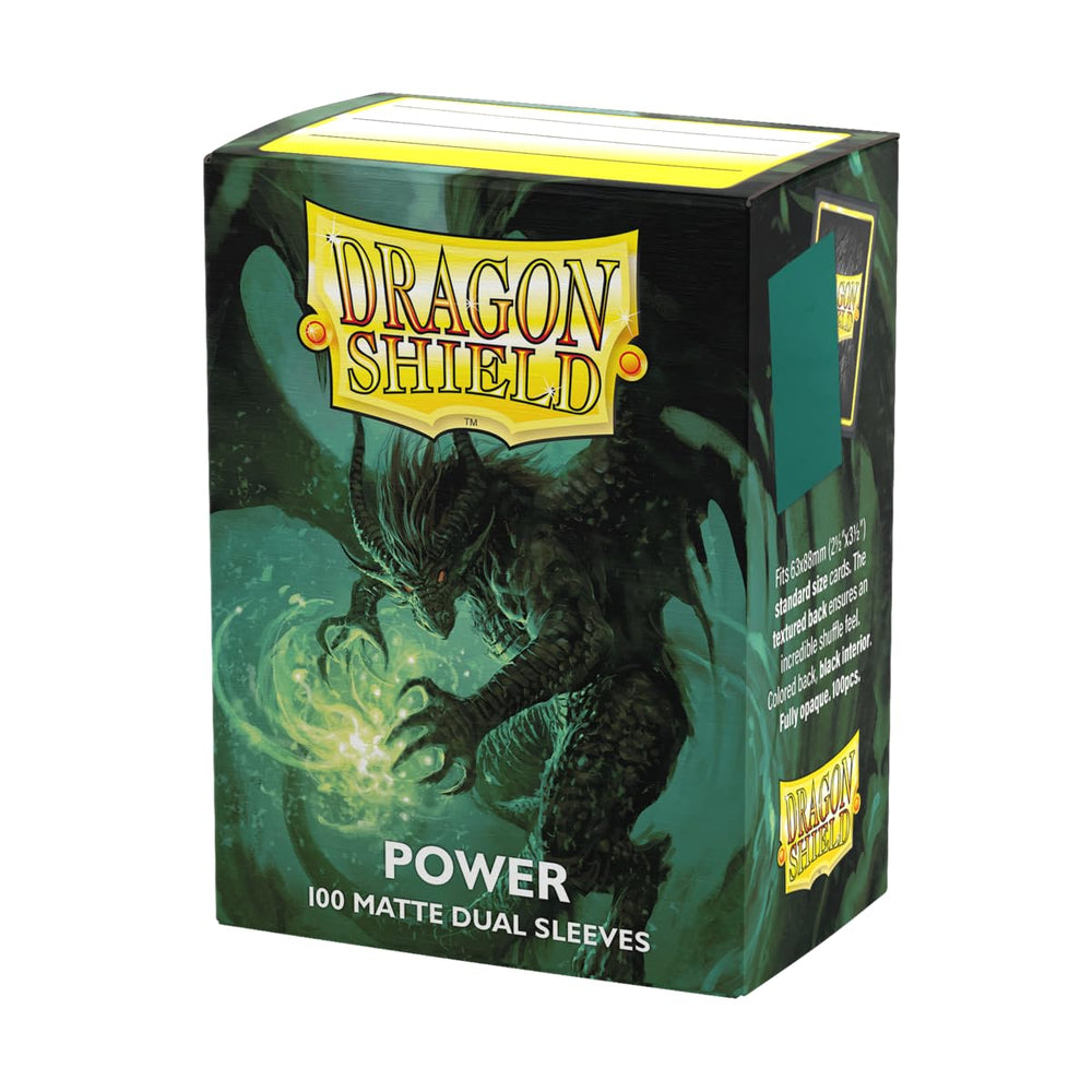 Dragon Shield Matte Dual Sleeve closeup shows textured back for smooth shuffling