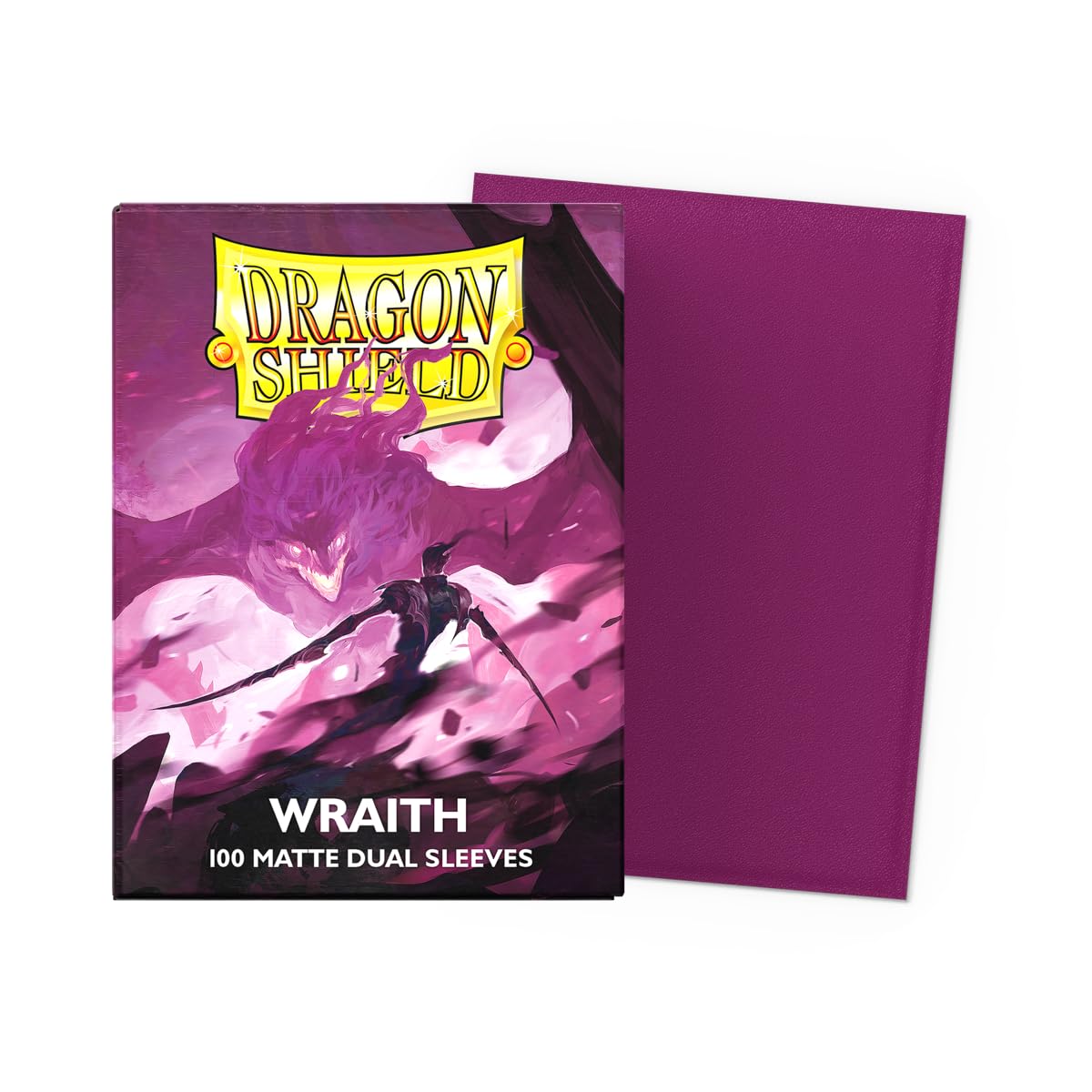 Dragon Shield Matte Dual Sleeves pack back with information label