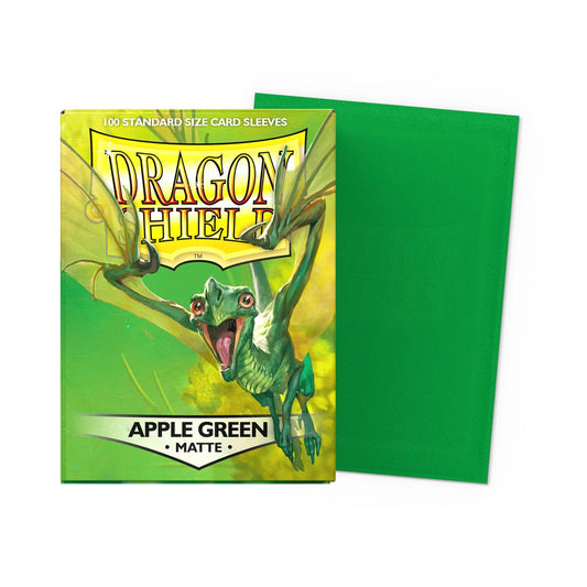 Dragon Shield Matte Apple Green back view displaying green back and protection