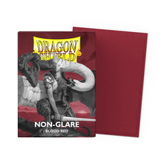 Dragon Shield Blood Red sleeves pack shows 100 sleeves for ready use