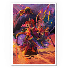 Dragon Shield matte sleeves demon warrior motif suitable for TCG play.