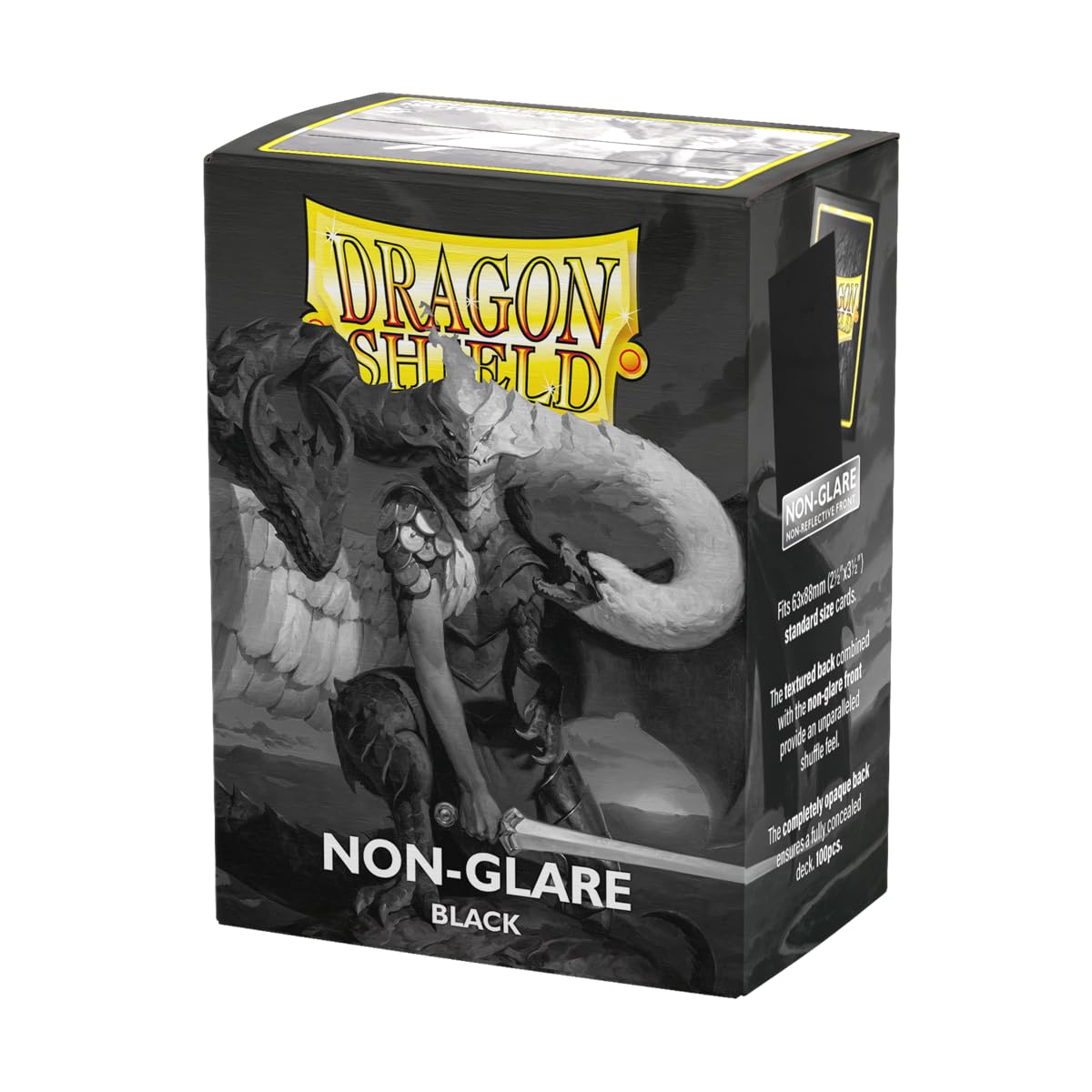 Dragon Shield matte sleeves for standard-size cards with a smooth non glare finish.