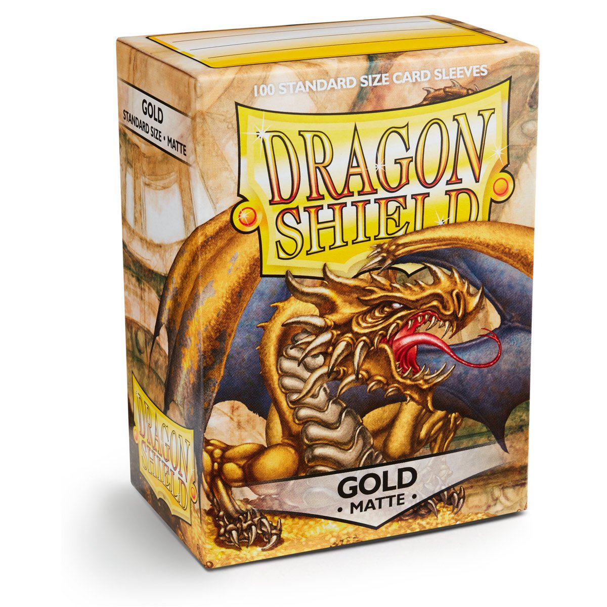 Dragon Shield Matte sleeve texture close-up highlighting smooth shuffle and durability.