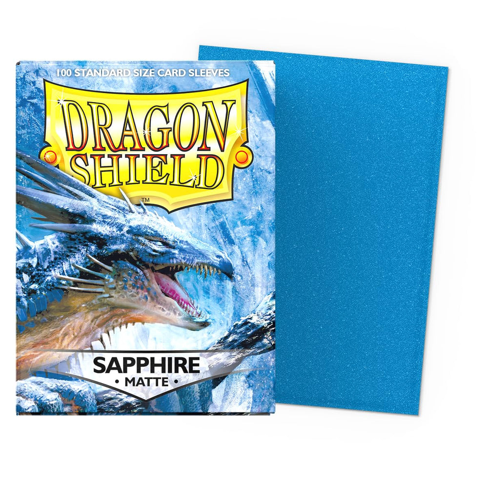 Dragon Shield Sapphire Matte back showcases sapphire color and durable guarding.