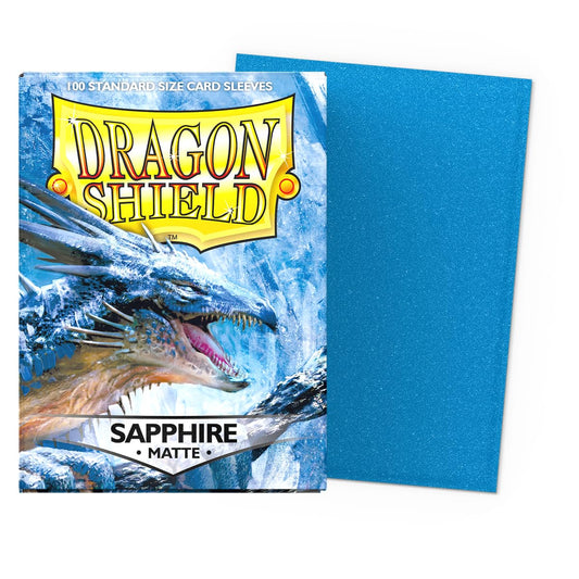 Dragon Shield Sapphire Matte back showcases sapphire color and durable guarding.