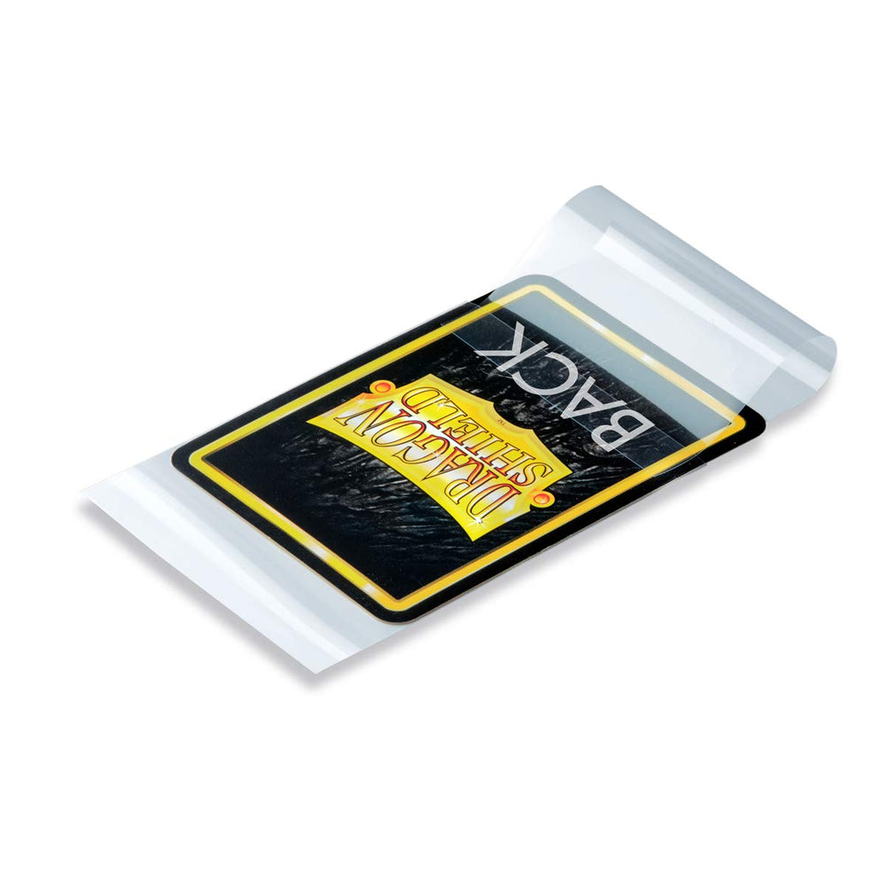 Dragon Shield sleeves in use with trading cards preserving clarity during play