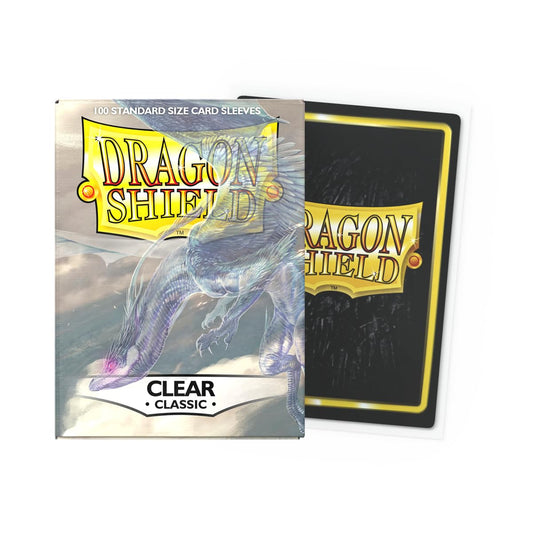 Dragon Shield standard-size classic sleeve, clear back protects the card while keeping artwork visible.