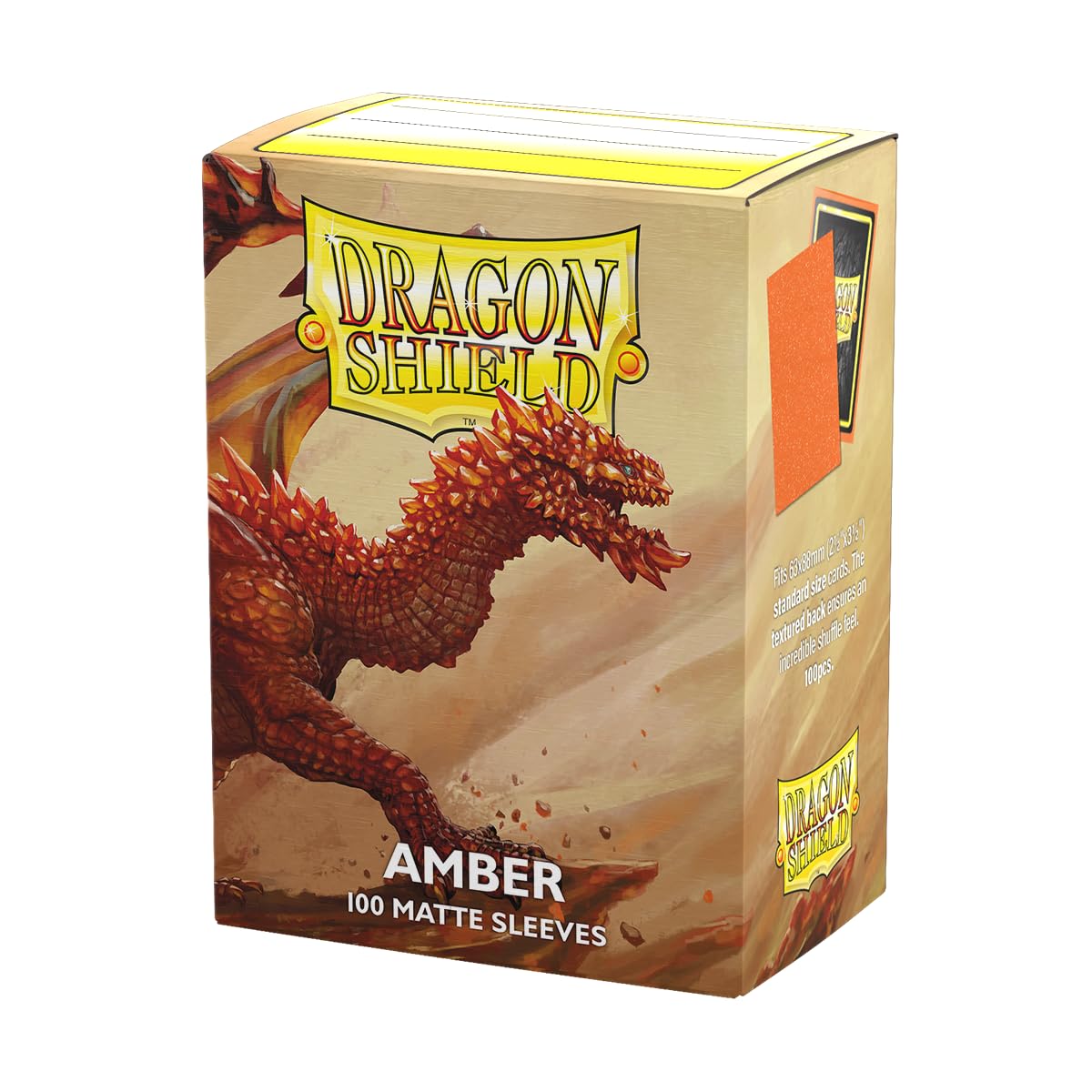 Dragon Shield standard-size card sleeves with matte finish provide reliable protection.