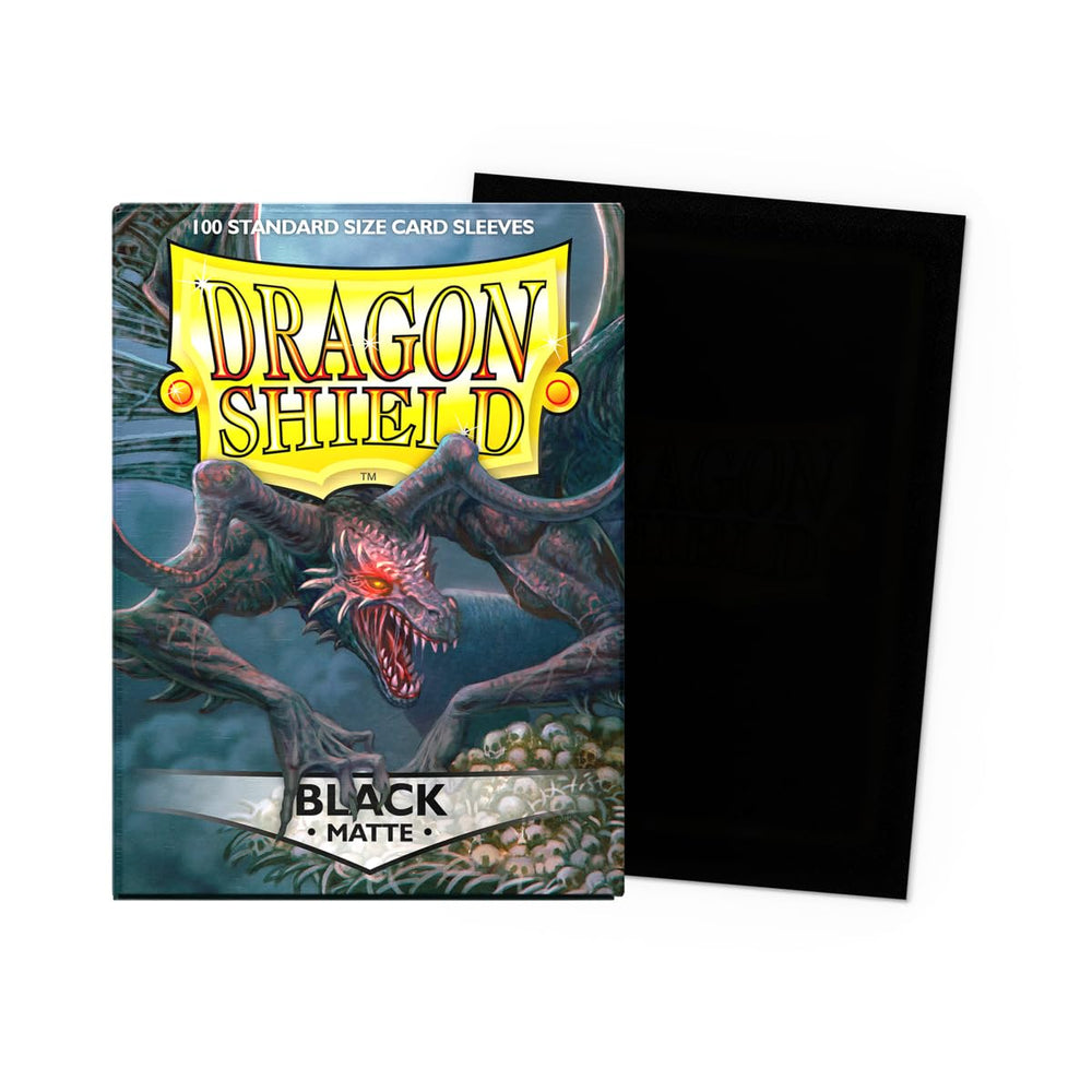 Close-up of matte texture on Dragon Shield sleeves highlighting smooth shuffle surface.