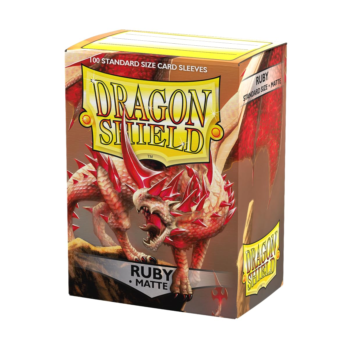 Dragon Shield Ruby Matte sleeves show vibrant artwork with lasting card protection.