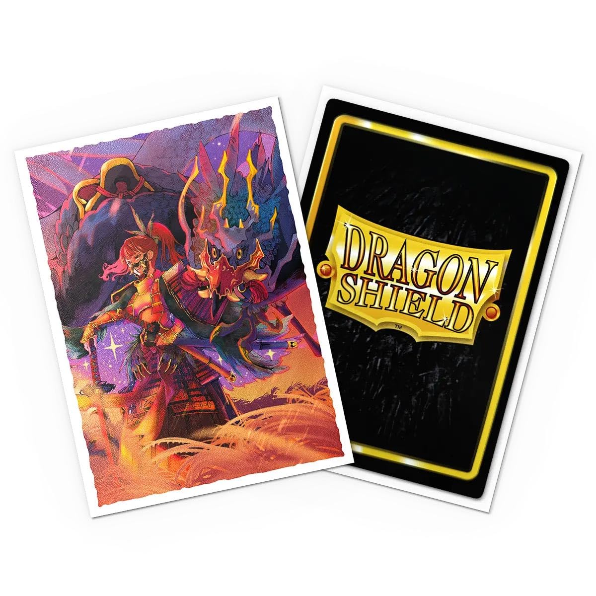 Dragon Shield The Fallen matte sleeves back view showing full artwork.