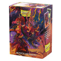 Dragon Shield The Fallen matte sleeves front view with demon warrior artwork.