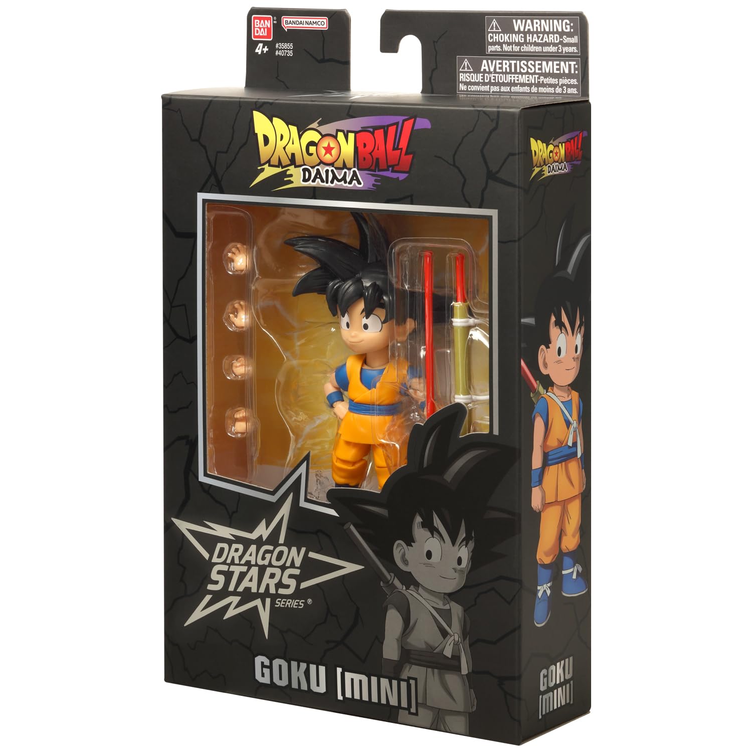 Dragon Stars DAIMA Goku mini figure in battle scene setup.