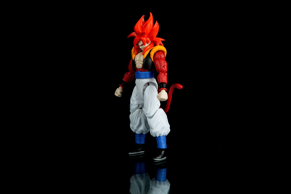 Dragon Stars Gogeta Saiyan 4 accessories demonstrate customization options.