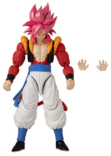 Dragon Stars Gogeta Saiyan 4 back view highlights sculpted details.