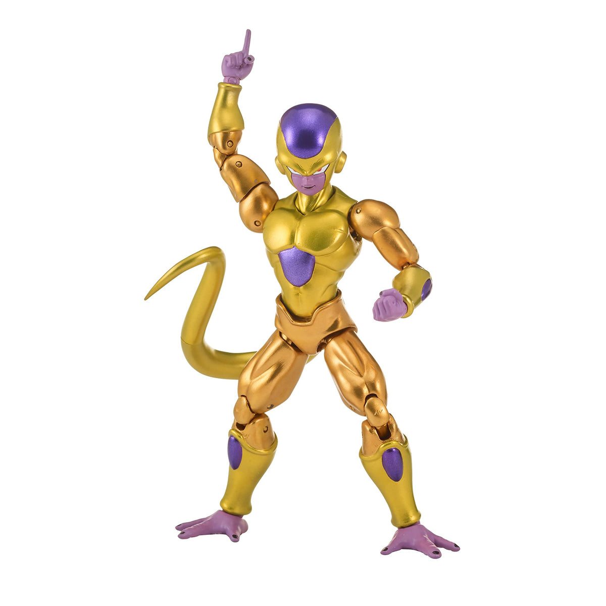 Dragon Stars Golden Frieza figure front view showing precise sculpting for display