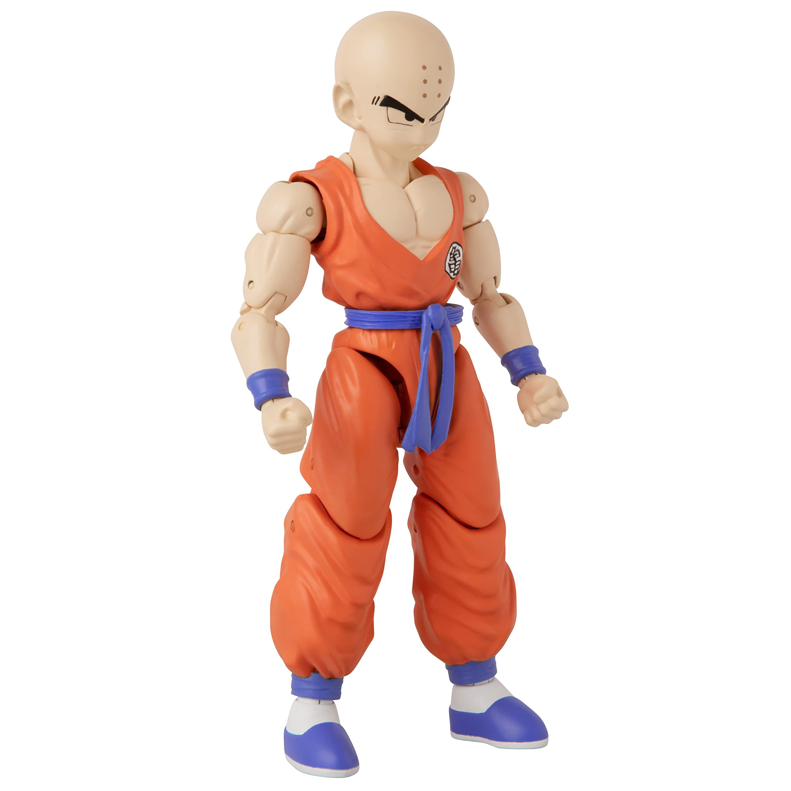 Dragon Stars Krillin 6.5-inch standing pose for shelf display.
