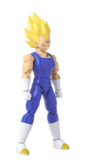Dragon Stars Majin Vegeta interchangeable hands and accessories enable varied poses.
