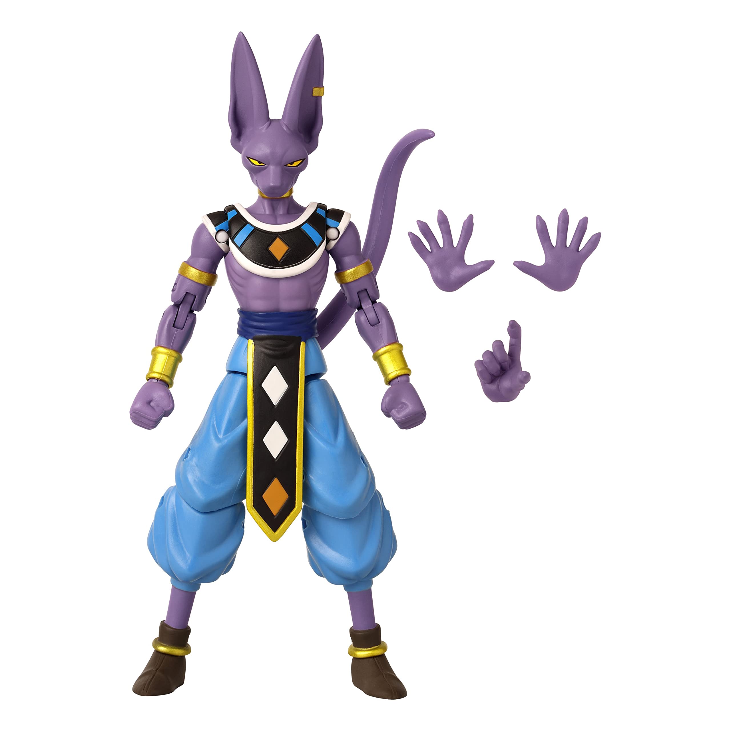 Dragon Stars Beerus detailed sculpt close-up showing facial features