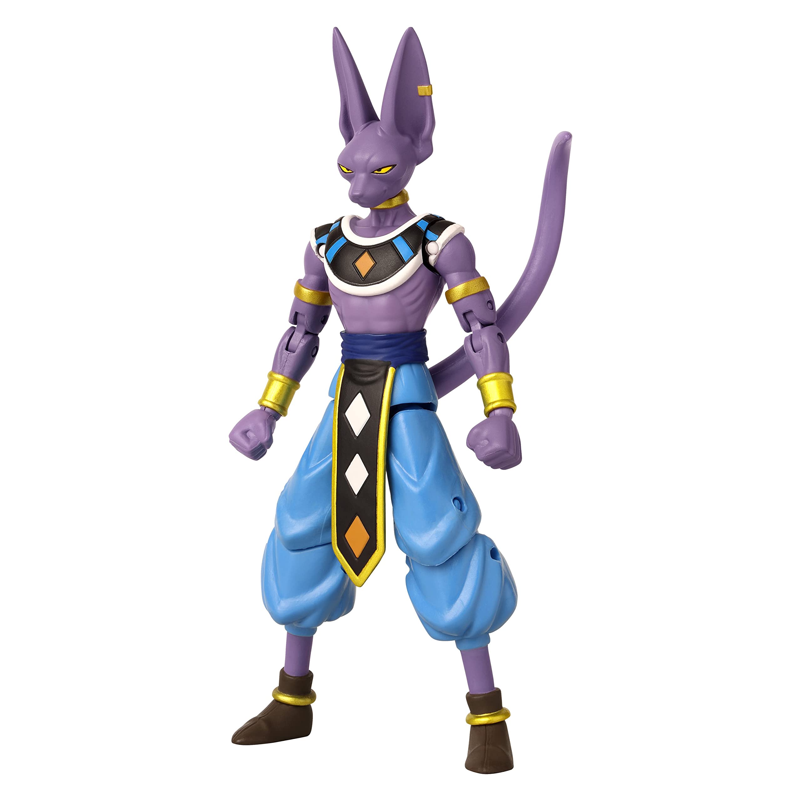 Dragon Stars Beerus 6.5-inch figure front view for display-ready collection