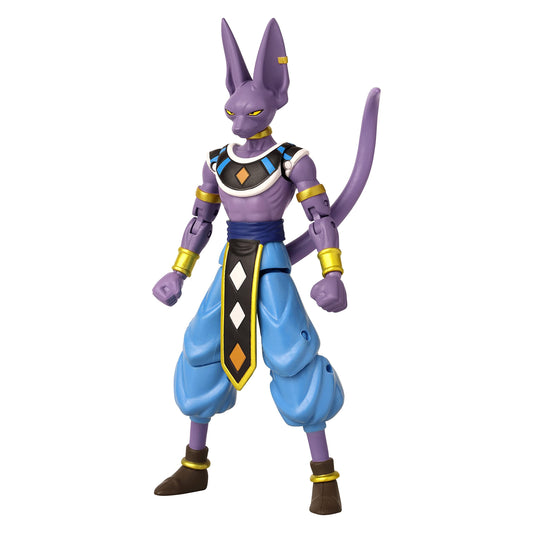 Dragon Stars Beerus 6.5-inch figure front view for display-ready collection