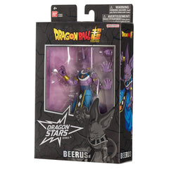 Dragon Stars Beerus packaging display highlighting brand and collectibility