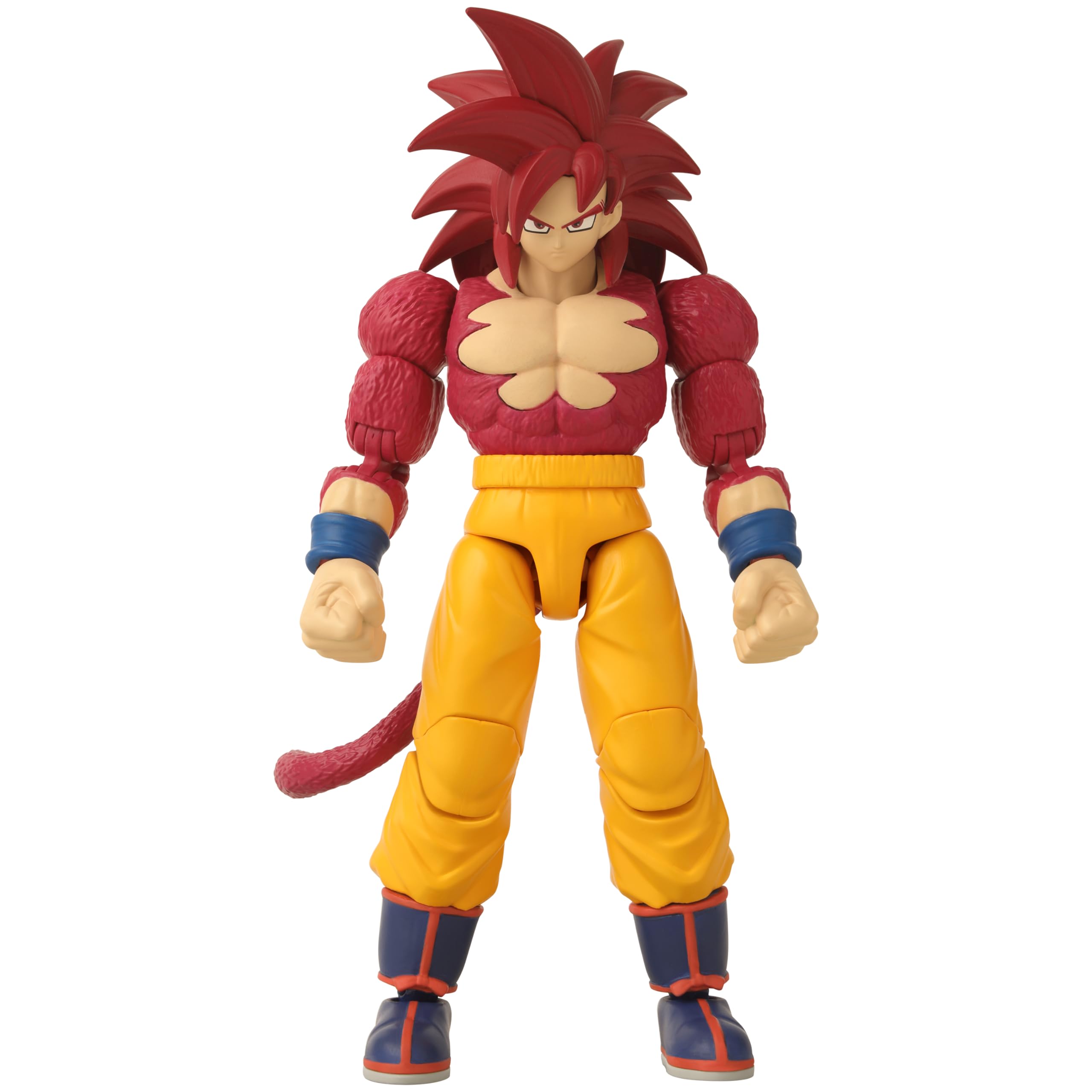 Dragon Stars DAIMA Goku SS4 pose-ready figure for dynamic battle displays.