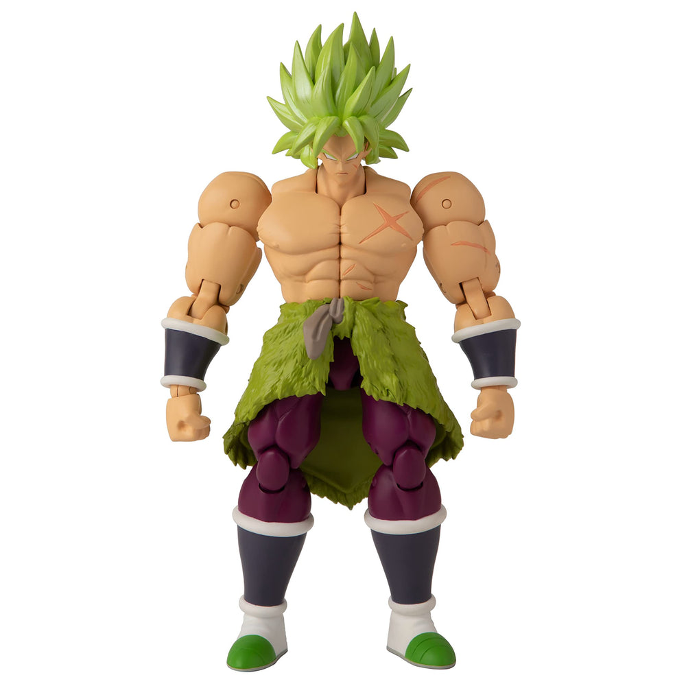 Dragon Stars Series Broly figure with interchangeable hands and accessories.