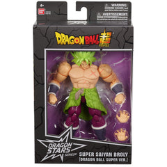 Dragon Stars Series Broly figure on a shelf with other collectibles.