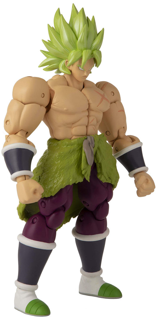 Dragon Stars Series Broly figure in action pose ready for battles.