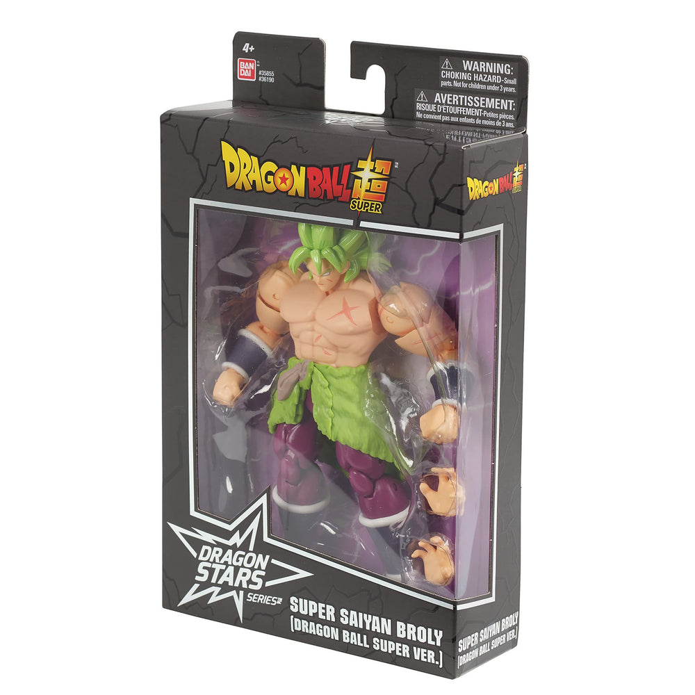 Dragon Stars Series Broly figure standing with dynamic balance pose.