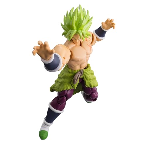 Dragon Stars Series Broly figure six point five inch height in display.