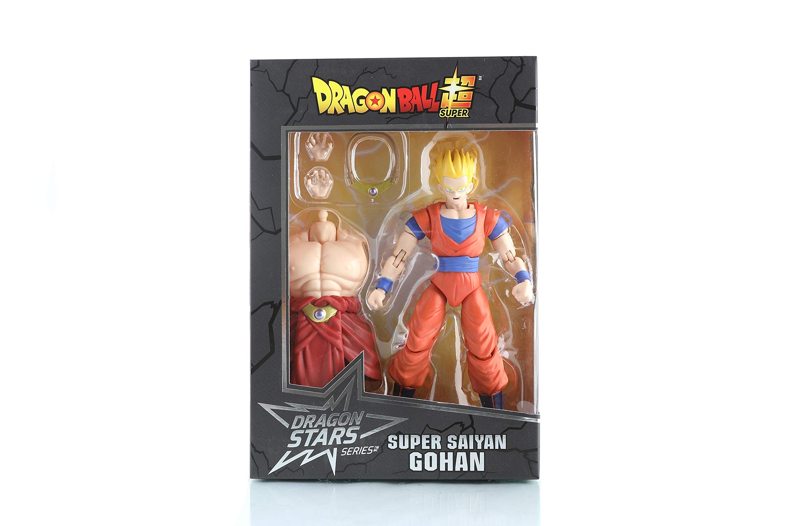 Dragon Stars Series Dragon Ball Super Super Saiyan Gohan figure on display stand.
