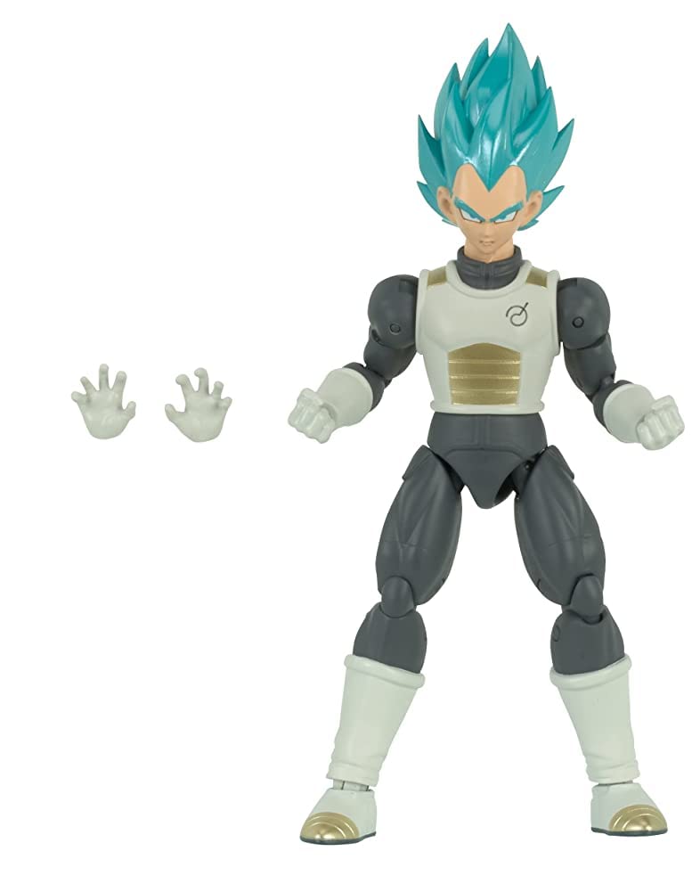 Dragon Stars Series Dragon Ball Super Vegeta figure in battle pose with dynamic articulation for display