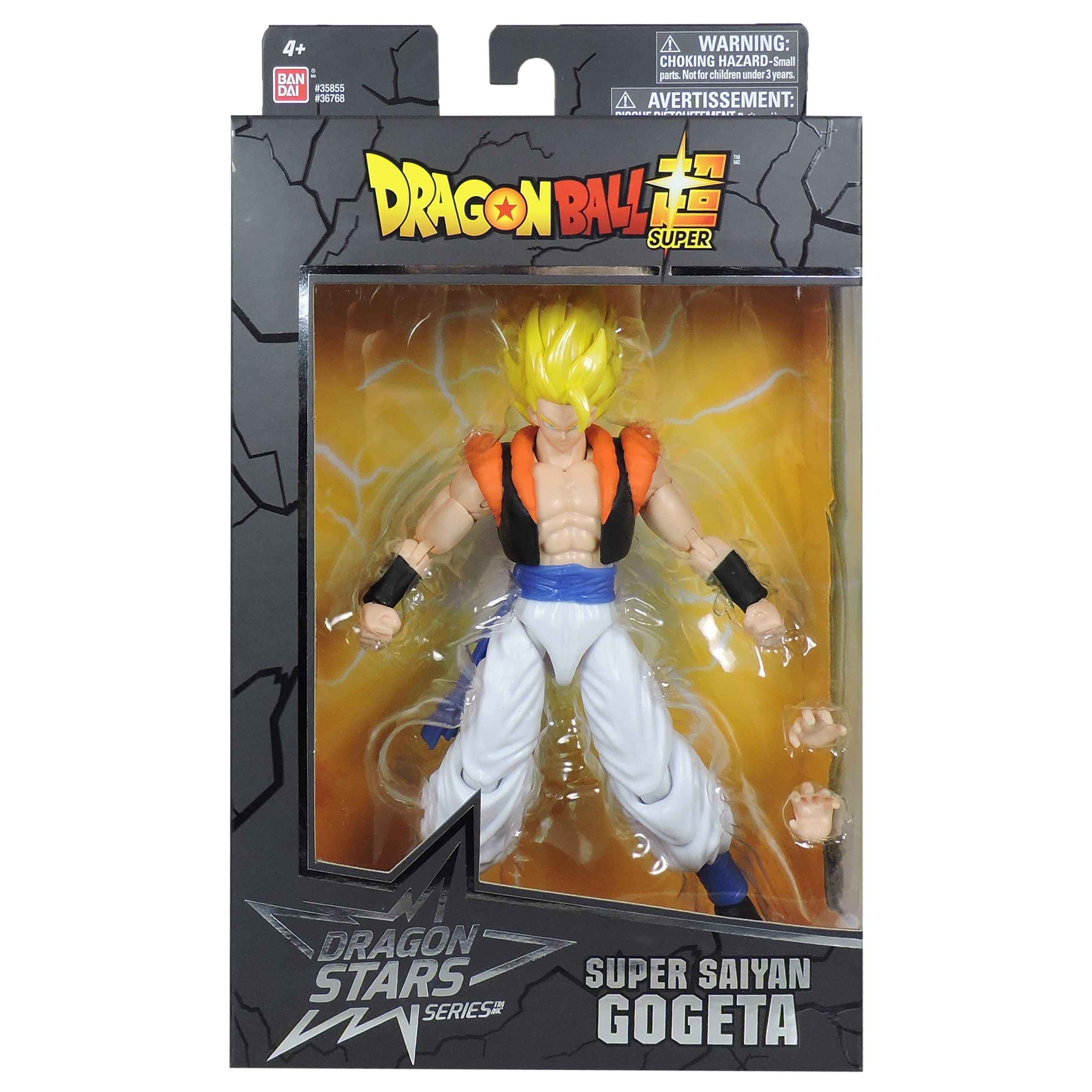 Dragon Stars Series Gogeta articulation pose options for dynamic tabletop action