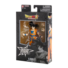 Dragon Stars Series Goku 6.5-inch figure stands securely for durable display.