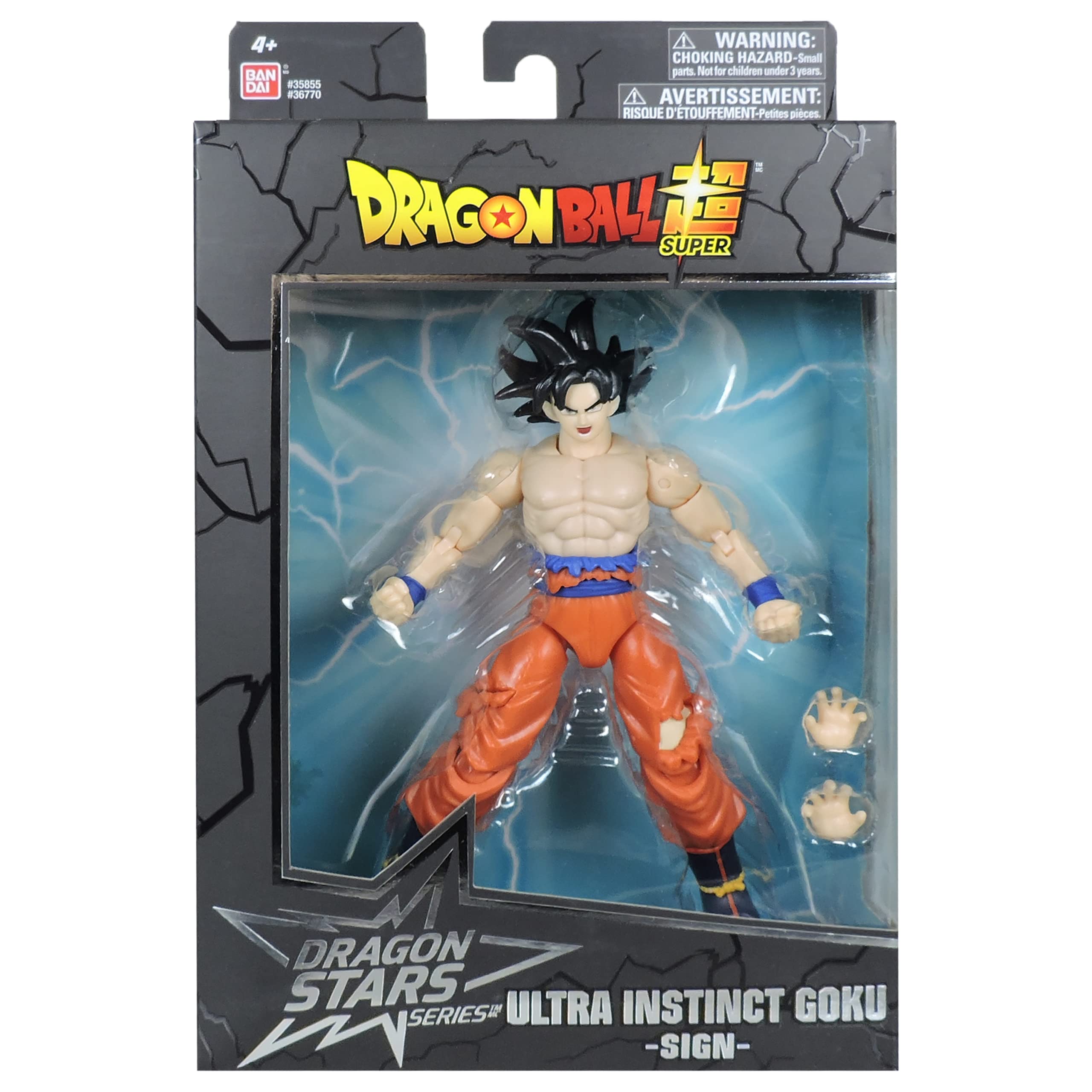 Dragon Stars Instinct Goku head sculpt detail.