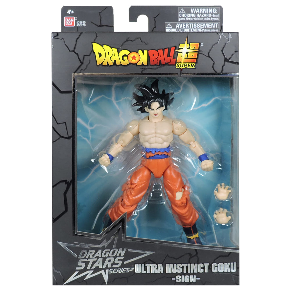 Dragon Stars Instinct Goku head sculpt detail.